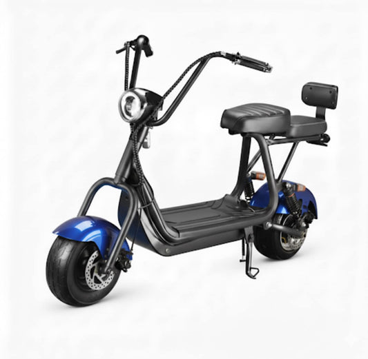 MINI SCUTER ELECTRIC HARLEY jrh 1000w – FARA PERMIS ACUMULATOR 48V12AH – AUTONOMIE 40-45KM albastru