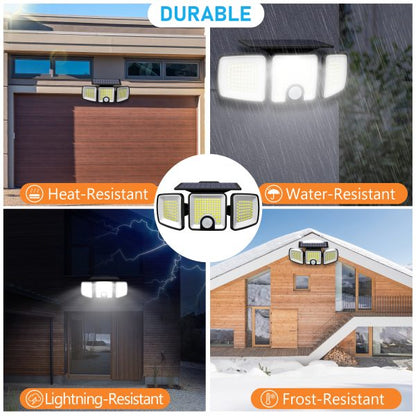 Set 10 X PROIECTOR TRIPLU  cu incarcare Solara Senzor de Miscare Prindere pe Perete