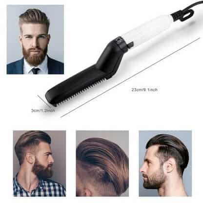 Perie electrică multifuncțională de îndreptat părul și barba STYLER MEN