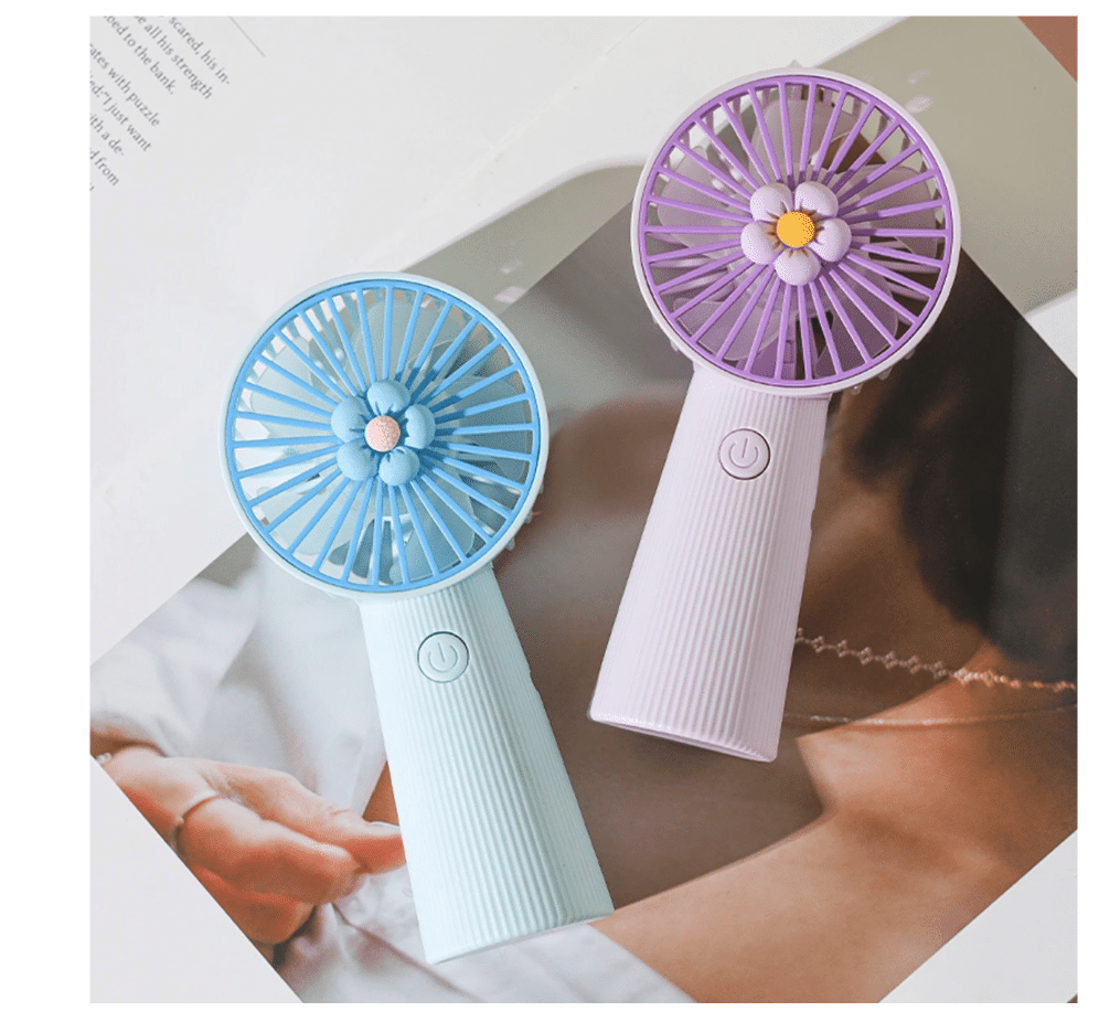 Ventilator de mana, reincarcabil,Incarcare USB, acumulator 1200 mAh,
