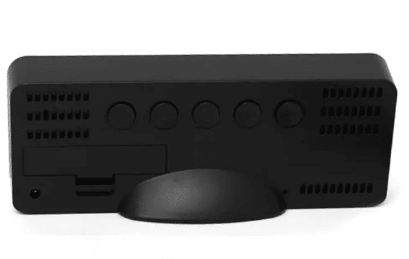 Ceas multifunctional cu LED stil oglinda curbata, alarma digitala, afisaj mare, mod noapte, data, temperatura
