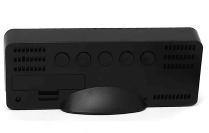 Ceas multifunctional cu LED stil oglinda curbata, alarma digitala, afisaj mare, mod noapte, data, temperatura