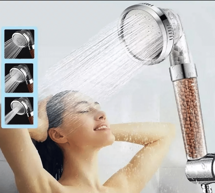 Cap de duș cu filtru ecologic și minerale