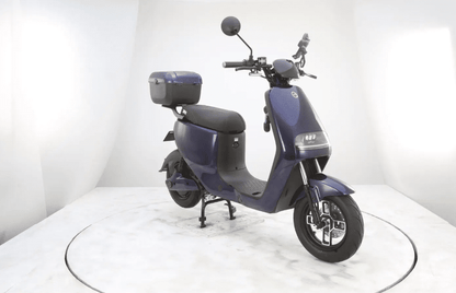 Scuter Electric albastru 48V 30Ah Limitat 25 km/h, Autonomie 90 km, Fără permis