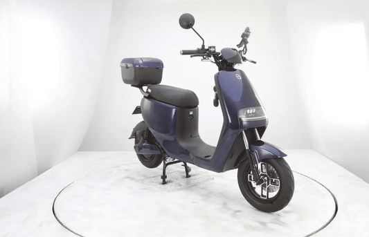 Scuter Electric albastru 48V 30Ah Limitat 25 km/h, Autonomie 90 km, Fără permis