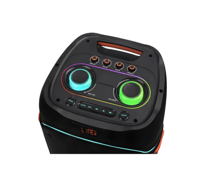 Boxă Portabilă JRH Party3000 – 800W, 2 Difuzoare de 12”, Full LED Dinamic, 2 Microfoane Wireless + Telecomandă