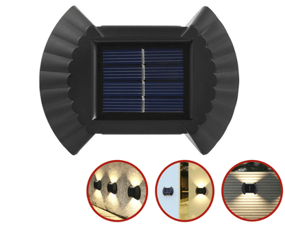 Lampa Solar birdirectuionale scoica – ALB CALD