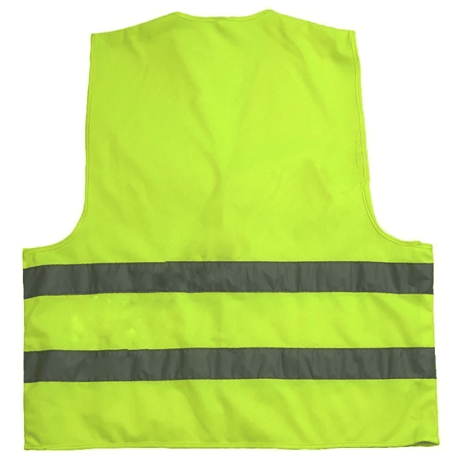 Vestă reflectorizantă verde, două benzi