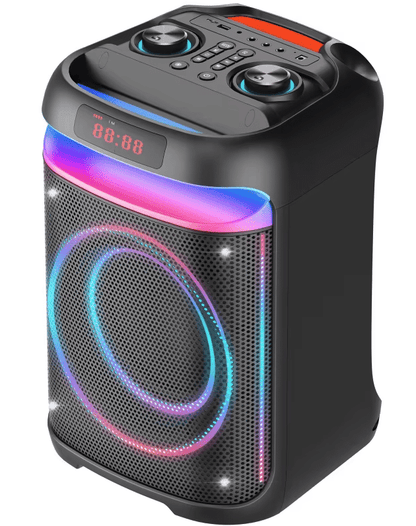 Boxă Portabilă JRH Party321, Difizur de 12”, Full LED Dinamic, Microfoan Wireless + Telecomandă