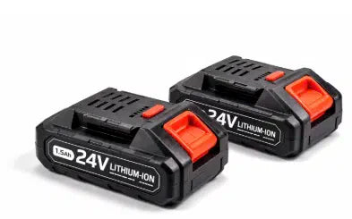 Motocoasă electrică cu 2 acumulatori, 8 accesorie incluse ochelari si manusi