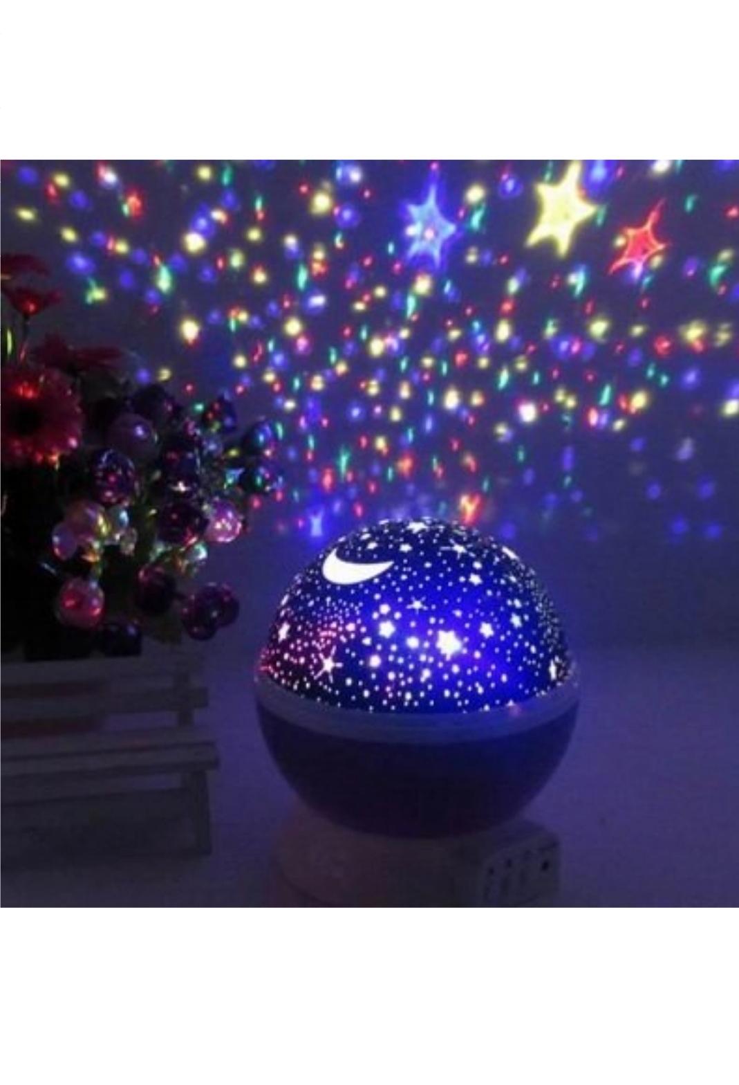 Lampa De Veghe Cu Proiector ,Cu Stele Si Luna, bluetooh