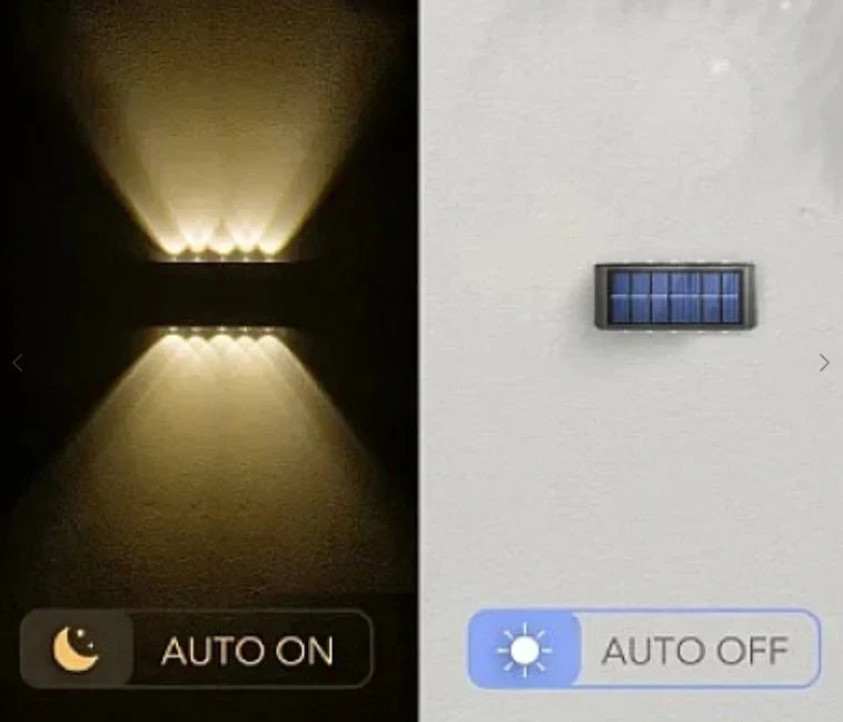 SET 8 LAMPI BIDIRECTIONALE, 15CM, 12 LED-URI