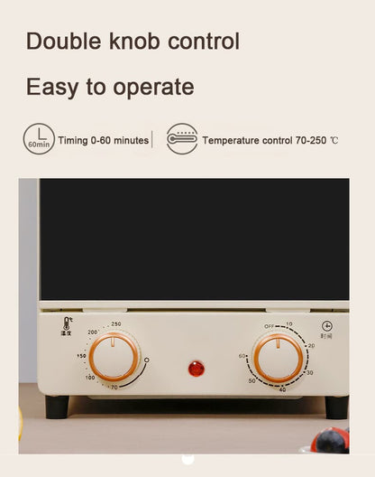Mini cuptor electric de pâine 15L multifuncțional de uz casnic Coacerea pâinii Cuptor pentru pizza Tort Pâine prăjitor