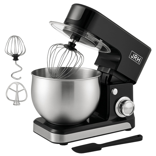 Mixer de Inalta Performanta JRH: Putere de 1300W, Bol din Inox de 5L, 6 Trepte de Viteza cu Functie Pulse.
