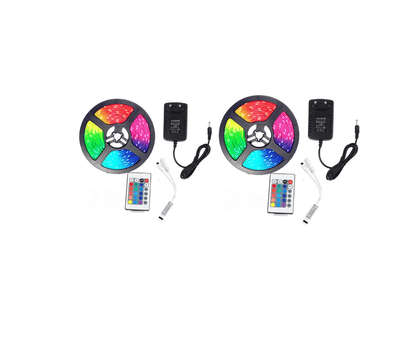 oferta 2 Banda LED SMD RGB , Lungime 5 Metri cu controller , telecomanda , transformator