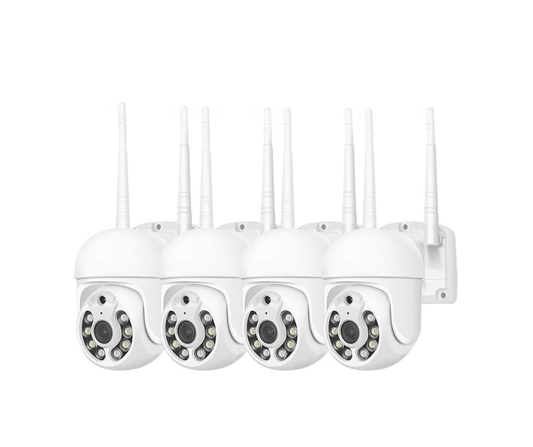 oferta Set 4 Smart Camera Wifi de Exterior , Senzor de Miscare, Night Vision, Vizualizare Live pe Telefon