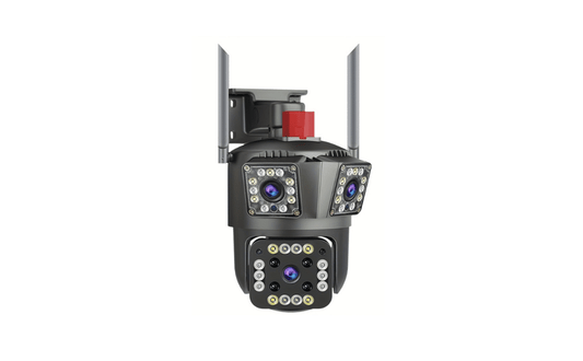 Cameră de Supraveghere Wi-Fi cu 2 Camere,1 senzor, 12mp, Zoom 10X, Detectare Mișcare și Alarmă, Control Complet prin Aplicație și Conectivitate Avansată