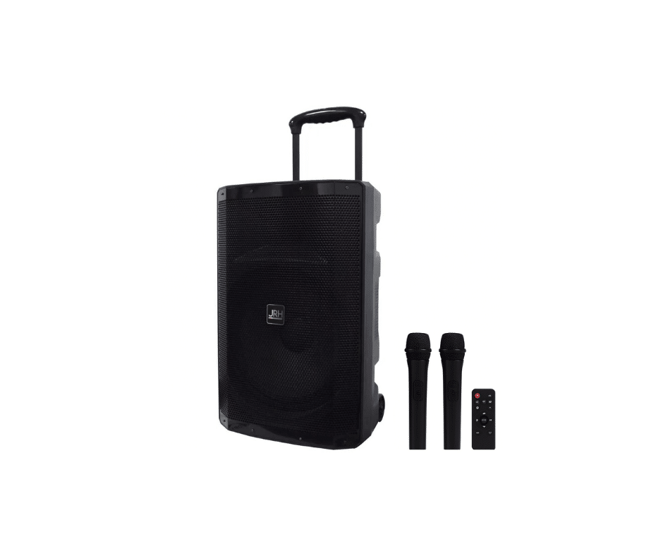 Boxă portabilă JRH Party 15 Bluetooth, troler și 2 microfoane
