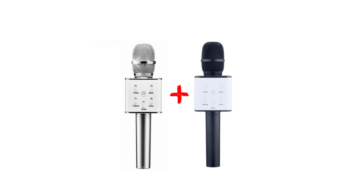 Oferta Microphone karaoke Bluetooth 1+1 gratis