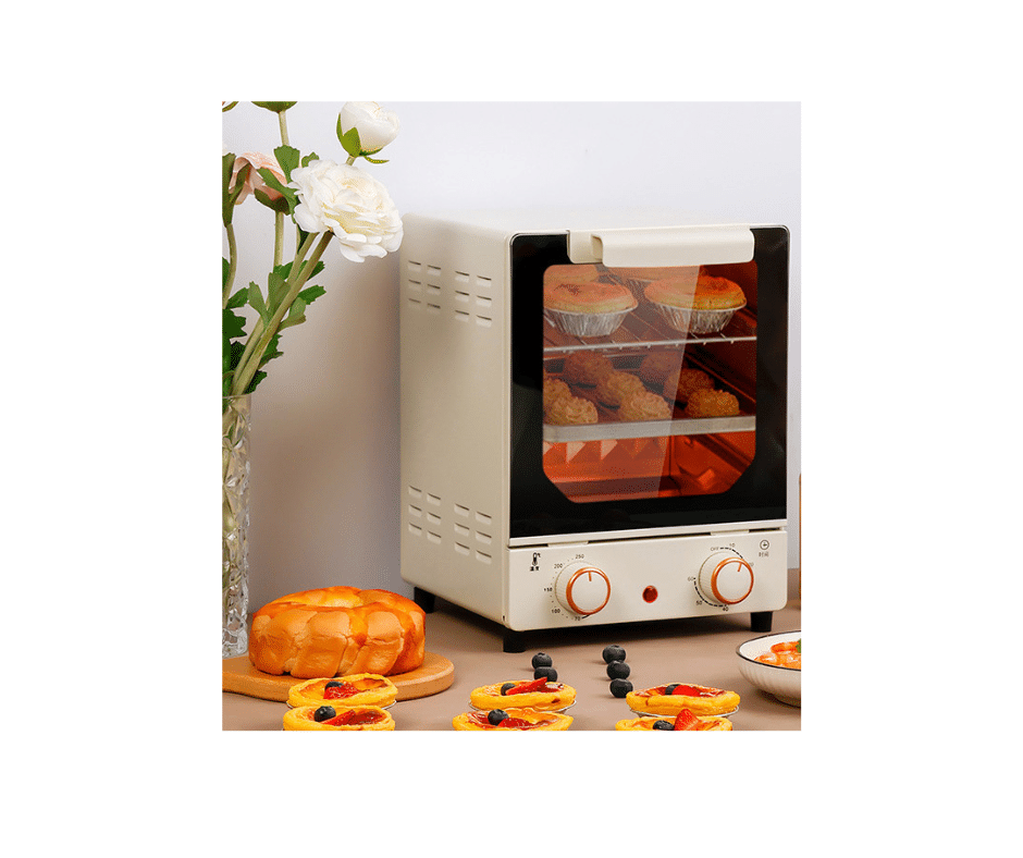 Mini cuptor electric de pâine 15L multifuncțional de uz casnic Coacerea pâinii Cuptor pentru pizza Tort Pâine prăjitor