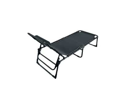 set 2 sezlongi pliabil cu spatar reglabil si perna, 190x56x83cm