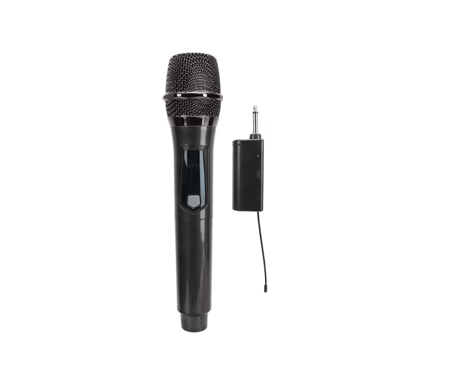 Microfon fără fir de mână Microfon dinamic UHF cu mini receptor portabil Compatibil cu mufă de 6,35 mm