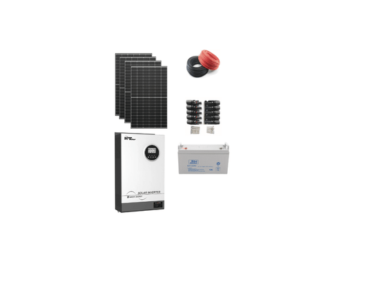pachet 1 kw ,2 panouri 540w invertor 1kw  cabluri si mufe mc4 inclus