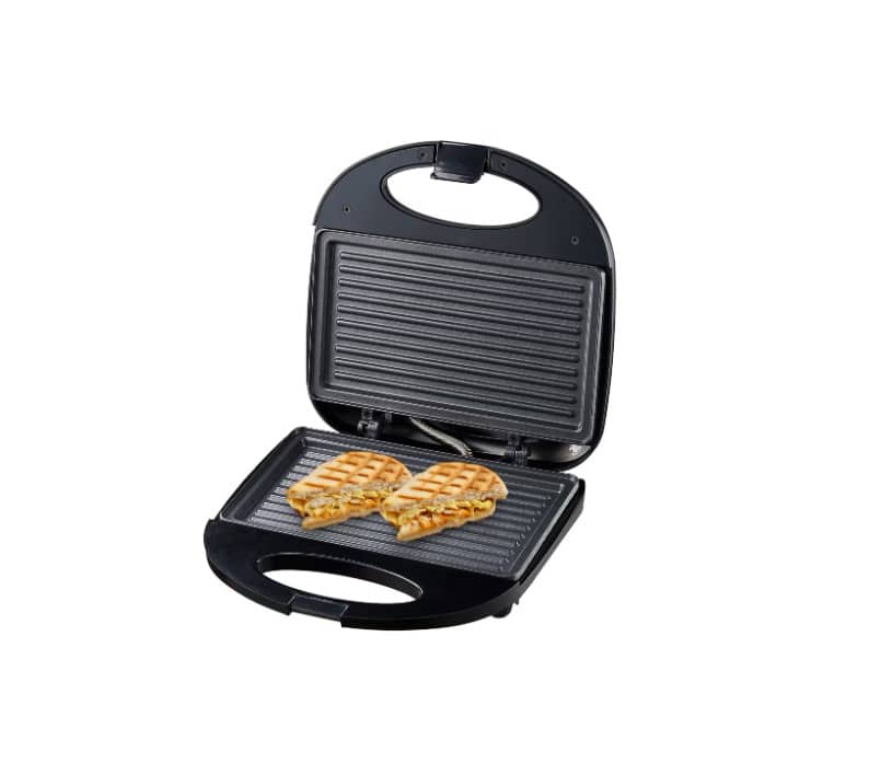 Sandwich maker jrh , placi antiaderente, inox, 750W