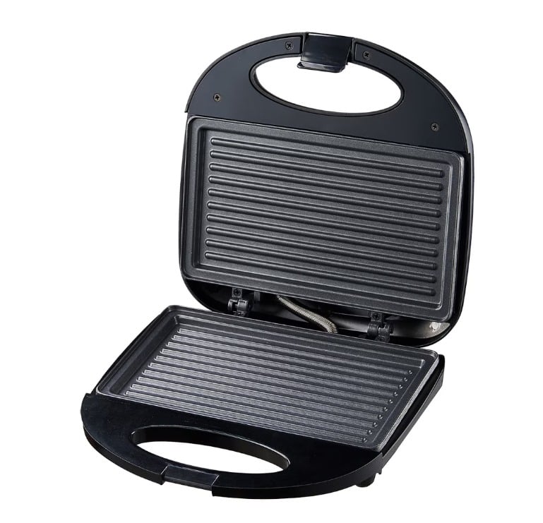 Sandwich maker jrh , placi antiaderente, inox, 750W