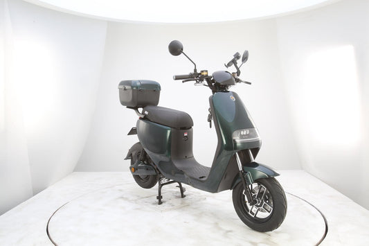 Scuter Electric verde 48V 30Ah 900W – Limitat 25 km/h, Autonomie 90 km, Fără permis