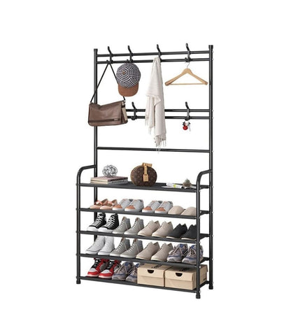 Cuier cu Pantofar Metalic Asos – 5 Rafturi