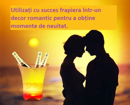 Frapiera 7 LITRI cu Bluetooth si Iluminare LED – Portabila, Eleganta, Multifunctionala