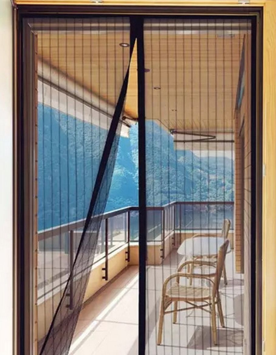 Plasă de Țânțari cu Închidere Magnetică pentru Uși