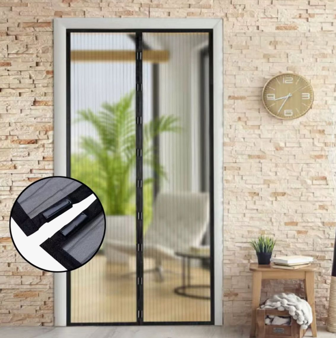 1+1 GRATIS Plasă de Țânțari cu Închidere Magnetică pentru Uși  - Protecție Eficientă și Ventilație Naturală