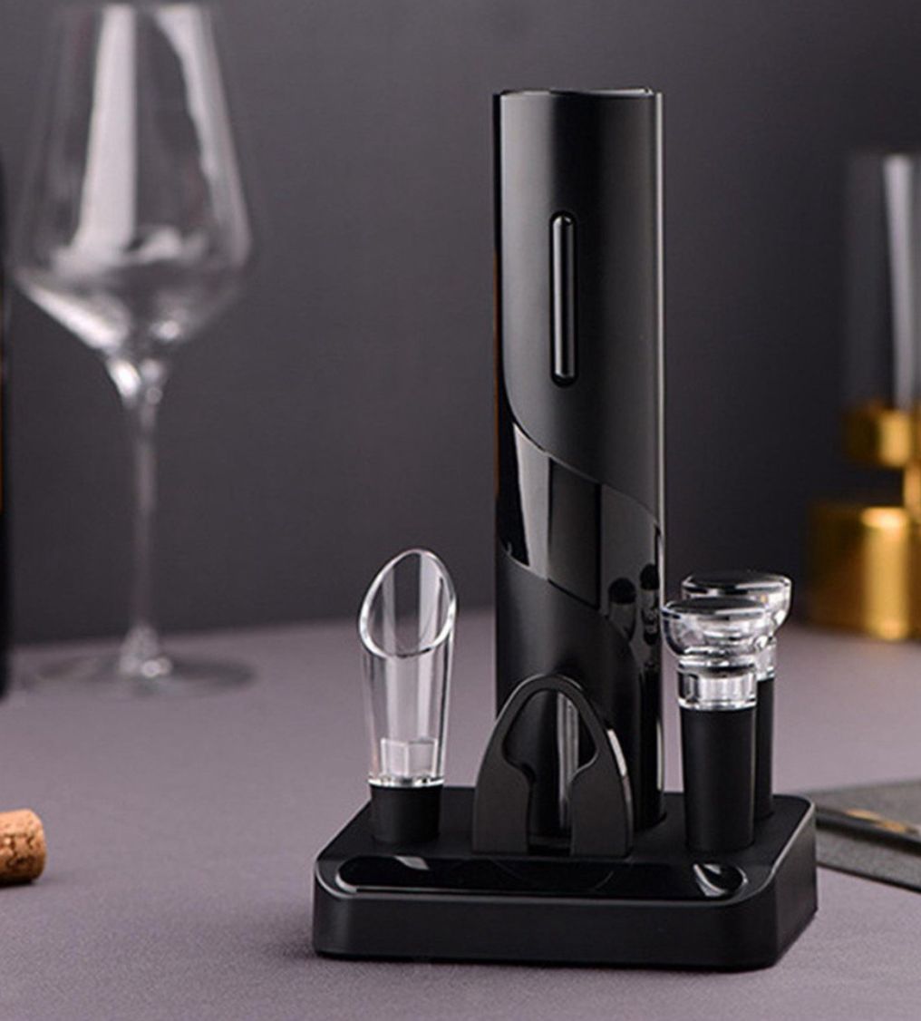 Set Tirbușon Electric cu Suport