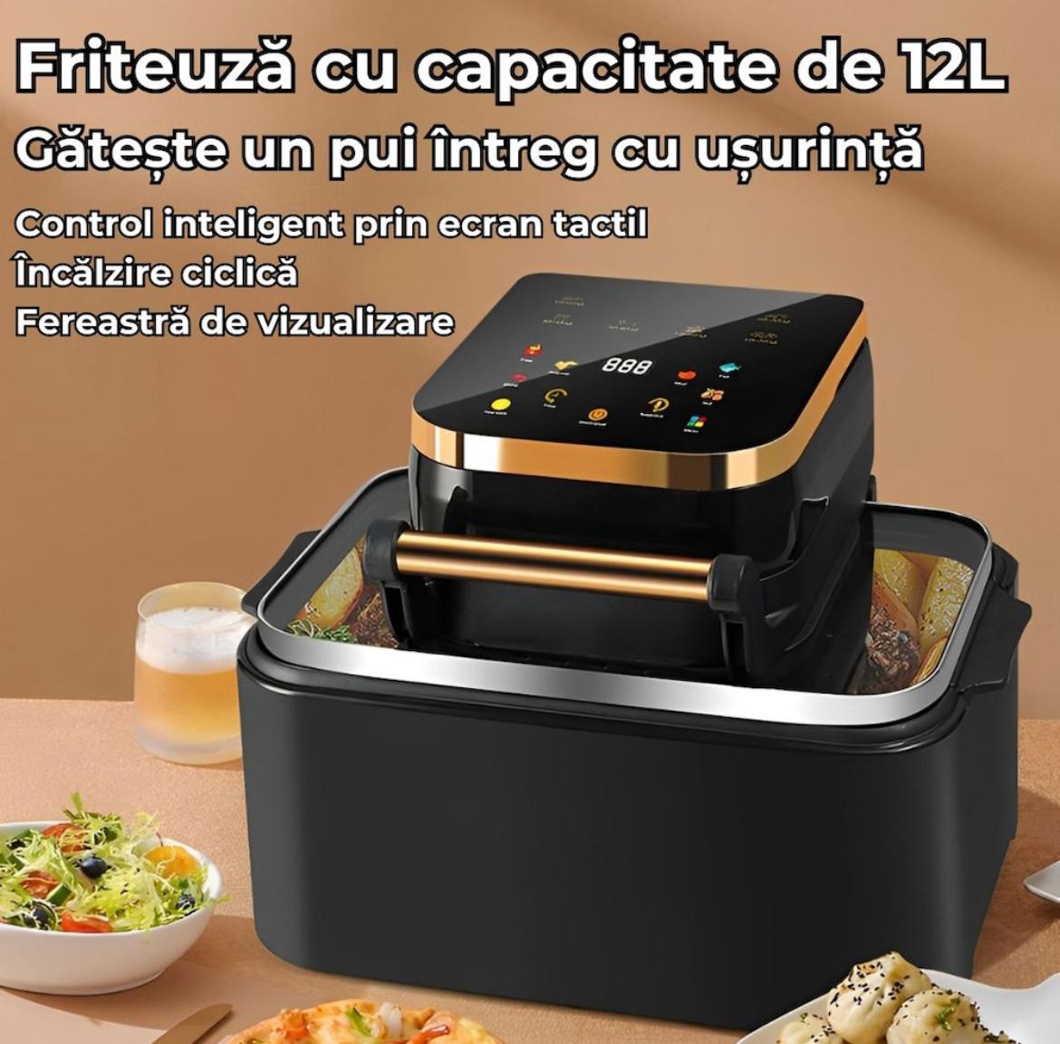 Friteuză cu Aer Cald, 12L