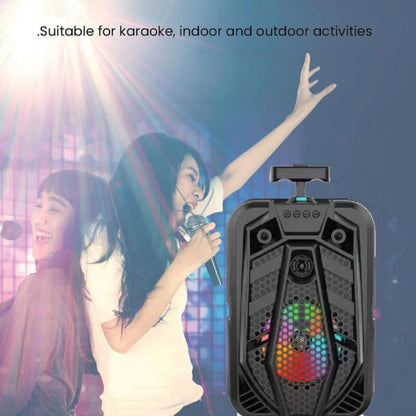 Boxa portabila ZQS-8133, microfon, 100W