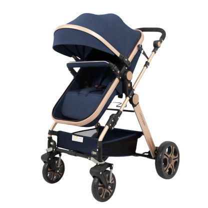 Carucior litle bird , cu suspensii , Albustru 2in1 transformabil landou-sport