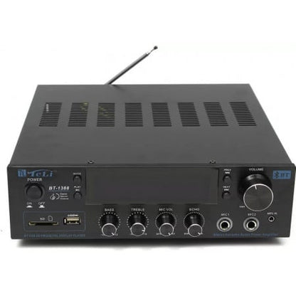 Amplificator audio 160W, Boxe pasive BT-1388, Bluetooth USB, Statie amplificare Difuzor