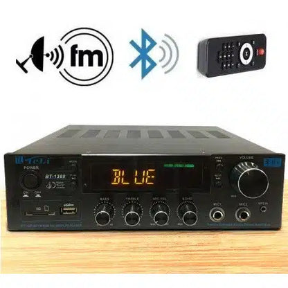 Amplificator audio 160W, Boxe pasive BT-1388, Bluetooth USB, Statie amplificare Difuzor