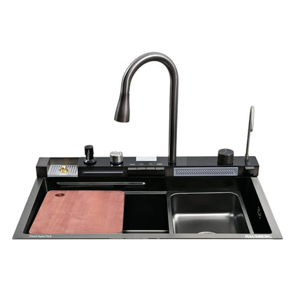 Chiuvetă de bucatarie multifunctionala otel inoxidabil LED 70x45x25