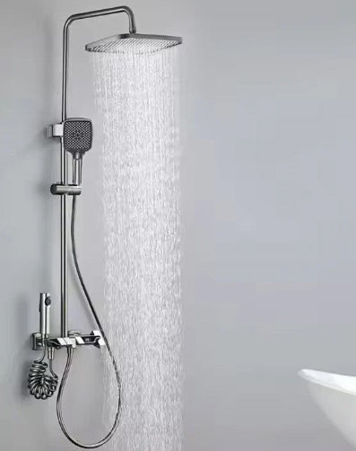 Set de Duș Lux Black - Cu Afișaj Digital și Funcție Termostatică Rotire 360