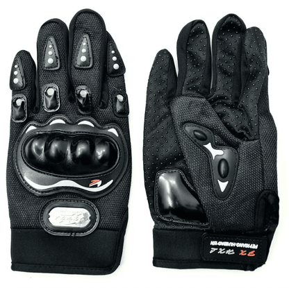Manusi Moto, ATV cu Protectii pentru Monturi, Culoare Neagra, Marime L