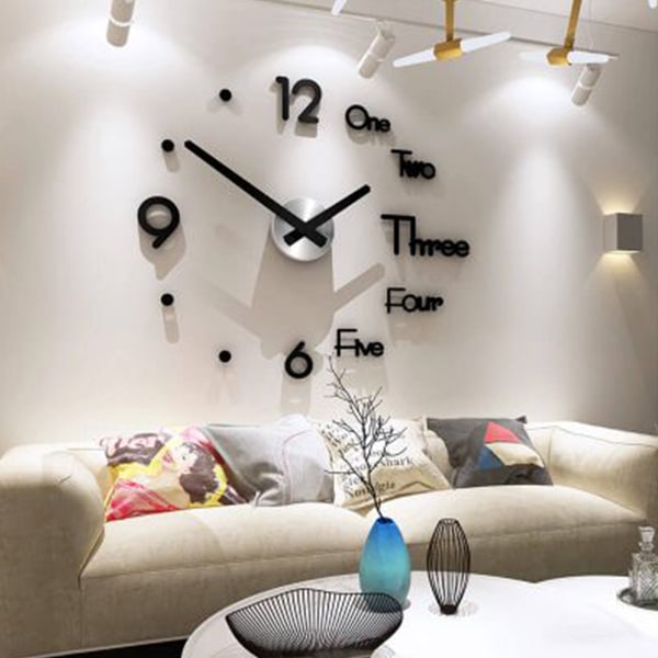 Un ceas de perete unic care atrage atenția și luminează casa! 70×120 cm