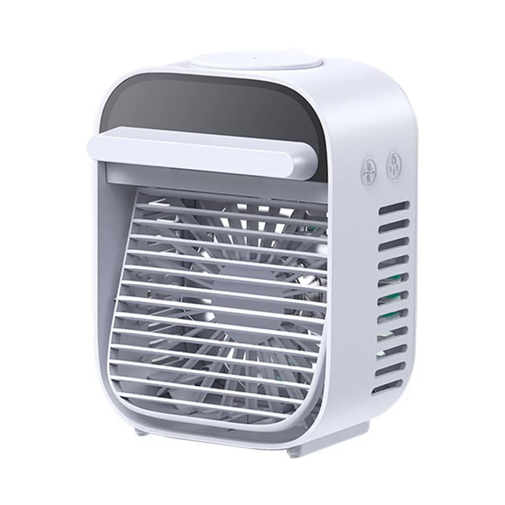 Aparat portabil de aer conditionat cu umidificator jrh air, lumina de veghe si incarcare USB Racitor de aer cu multe culoare led