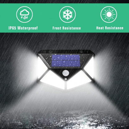 Set 5 Lampi ULTRA 100 LED Solare cu senzor de miscare si lumina 3 moduri ILUMINARE