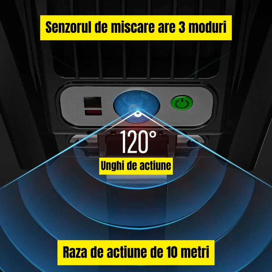 Lampa Stradala 1200W, Incarcare Solara, 55 CM