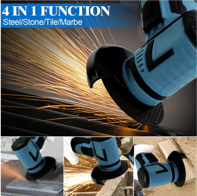 Mini Polizor Unghiular Flex Electric 36V cu 2 Acumulatori, 5 Discuri Incluse