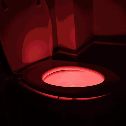 Lampa LED pentru toaleta cu senzor de miscare multicolora