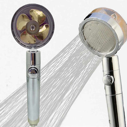 Cap de dus cu ventilator si presiune dubla, buton de oprire ON/OFF